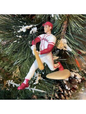 Will Clark Texas Rangers Starting Lineup Christmas Tree Ornament 1998 Vintage